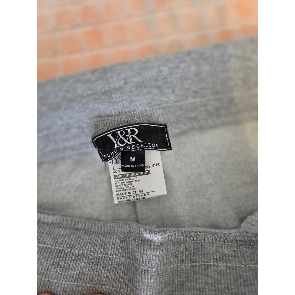 Young & Reckless Gray Jogger Sweatpants Mens M Drawstring Athletic - Picture 3 of 4